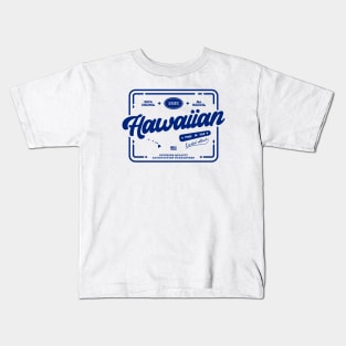 Original Hawaiian Cool Vintage Dark Stamp Print Hawaii Native Gift Kids T-Shirt